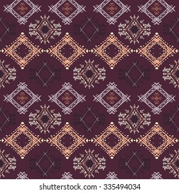 Ethnic seamless pattern. Tribal art print. Boho texture. Cloth design, wallpaper, wrapping
