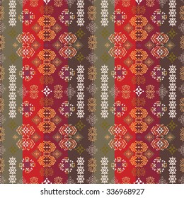 Ethnic seamless pattern. Tribal art print. Boho texture. Cloth design, wallpaper, wrapping