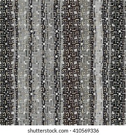 Ethnic seamless pattern. Tribal art boho print, pixel. Background  repeating texture, wrapping, wallpaper