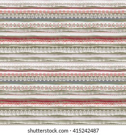 Ethnic seamless pattern. Tribal art colorful boho print, abstract boho pattern. Background texture, decoration, wrapping, wallpaper