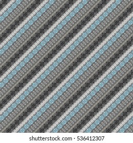 Ethnic seamless pattern. Tribal art print, boho texture. Abstract background, dots, pixels. Wrapping, wallpaper