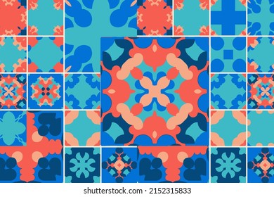 Ethnic seamless pattern. Tribal background. Geometric print, tile, patchwork. Fabric design, wallpaper