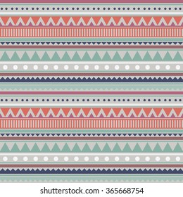 Ethnic seamless pattern. Tribal background. Vector illustration.