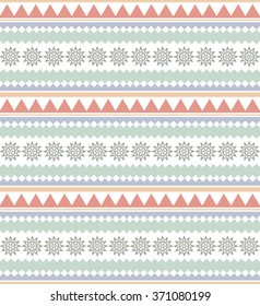 Ethnic seamless pattern. Tribal background. Vector illustration.