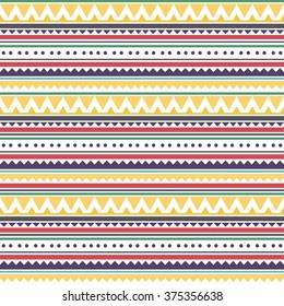 Ethnic seamless pattern. Tribal background. Vector illustration.