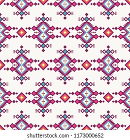 Ethnic seamless pattern. Tribal geometric print.