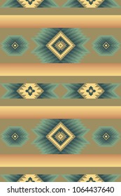 Ethnic seamless pattern. Tribal kilim. Can be used as wall and floor carpets, bedspreads, tablecloths, carpets, as an element of decor, etc.