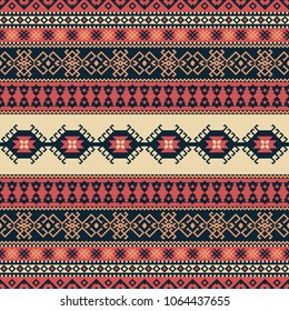 Ethnic seamless pattern. Tribal kilim. Can be used as wall and floor carpets, bedspreads, tablecloths, carpets, as an element of decor, etc.