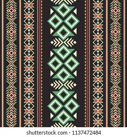 Ethnic seamless pattern. Tribal kilim. Can be used as wall and floor carpets, bedspreads, tablecloths, carpets, as an element of decor, etc.