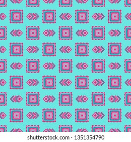 Ethnic seamless pattern. Tribal line print in african, mexican, american, indian style. Geometric boho background. Ethnic and tribal motifs can be used in fabric design