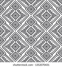 Tribal Seamless Geometric Pattern Traditional Ethnic Stock Vector ...