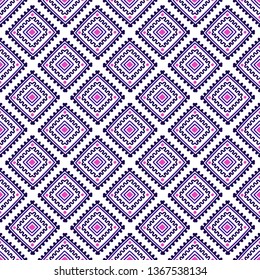 Ethnic seamless pattern. Tribal line print in african, mexican, american, indian style. Geometric boho background. Ethnic and tribal motifs can be used in fabric design.