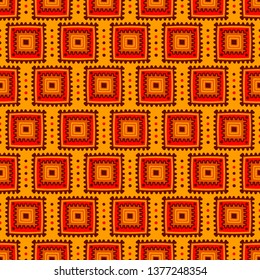Ethnic seamless pattern. Tribal line print in african, mexican, american, indian style. Geometric boho background. Ethnic and tribal motifs can be used in fabric design.