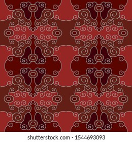 Ethnic seamless pattern. Tribal, oriental design. Traditional folk background