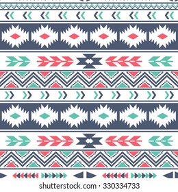 Ethnic seamless pattern. Tribal seamless texture. Aztec tribal seamless pattern.