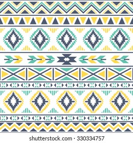 Ethnic seamless pattern. Tribal seamless texture. Aztec tribal seamless pattern.