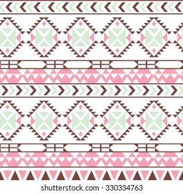 Ethnic seamless pattern. Tribal seamless texture. Aztec tribal seamless pattern.