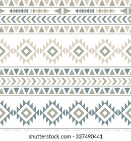 Ethnic seamless pattern. Tribal seamless texture. Aztec tribal seamless pattern.