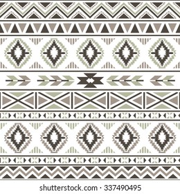 Ethnic seamless pattern. Tribal seamless texture. Aztec tribal seamless pattern.