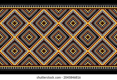 Ethnic seamless pattern tribal traditional. Aztec style. Design for background, illustration, wallpaper, fabric, texture, batik, carpet, clothing, embroidery