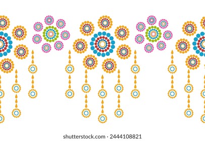 Ethnic seamless pattern in tribal.Geometric design background texture in native American, Mexican, African, Aboriginal style.Aztec geometric folk culture art background.Boho abstract design for deco.