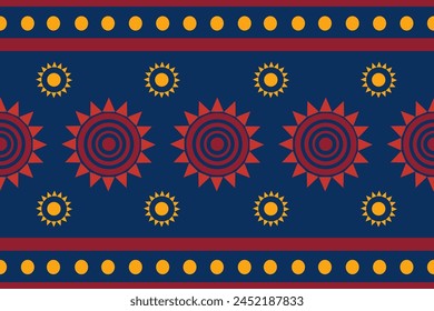 Ethnic seamless pattern in tribal.Geometric design background texture in native American, Mexican, African, Aboriginal style.Aztec geometric folk culture art background.Boho abstract design for decor.