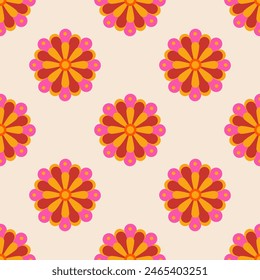 Ethnic seamless pattern in tribal.Geometric design background texture in native American, Mexican, African,Indian mandala style.Tradition folk culture art background.Boho abstract design for deco.
