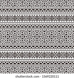 ethnic seamless pattern vector, abstract geometric background illustration, fabric textile pattern