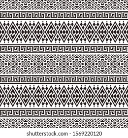 Traditional Ethnic Pattern Aztec Design Black Stock Vector (Royalty ...