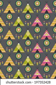 ethnic seamless pattern. vector illustration