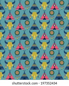 ethnic seamless pattern. vector illustration