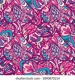 Ethnic seamless pattern. Vector tribal background. Aztec and indian style, vintage print.