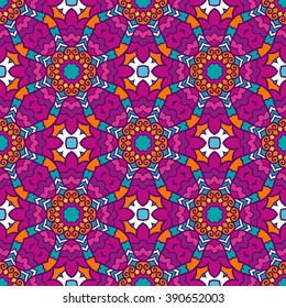 Ethnic seamless pattern. Vector tribal background. Aztec and indian style, vintage print.