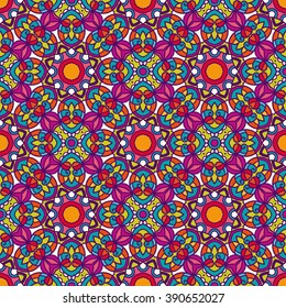Ethnic seamless pattern. Vector tribal background. Aztec and indian style, vintage print.