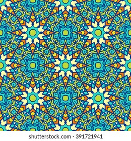 Ethnic seamless pattern. Vector tribal background. Aztec and indian style, vintage print.