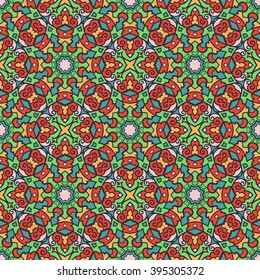Ethnic seamless pattern. Vector tribal background. Aztec and indian style, vintage print.