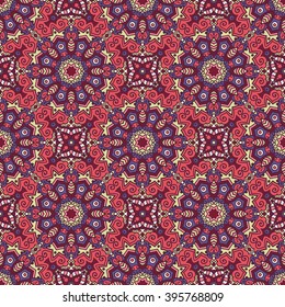 Ethnic seamless pattern. Vector tribal background. Aztec and indian style, vintage print.