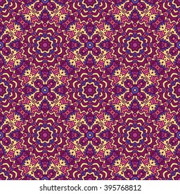 Ethnic seamless pattern. Vector tribal background. Aztec and indian style, vintage print.