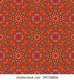 Ethnic seamless pattern. Vector tribal background. Aztec and indian style, vintage print.