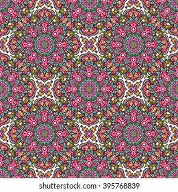 Ethnic seamless pattern. Vector tribal background. Aztec and indian style, vintage print.