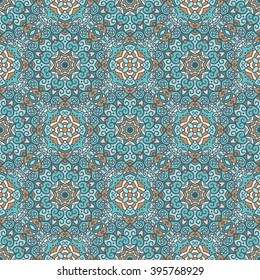 Ethnic seamless pattern. Vector tribal background. Aztec and indian style, vintage print.
