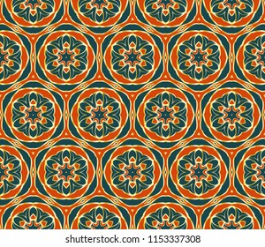 ethnic seamless pattern. vintage ornament. vector illustration. for design, wallpaper, print, fabric.