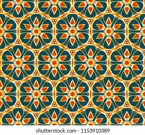 ethnic seamless pattern. vintage ornament. vector illustration. for design, wallpaper, print, fabric.