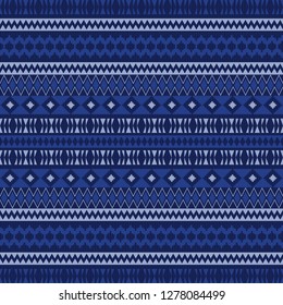 Ethnic seamless patterns. Aztec geometric backgrounds. Stylish navajo fabric. Tribal background texture. Modern abstract wallpaper. Vector illustration.