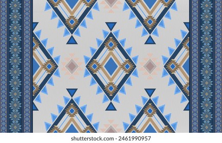 Ethnic seamless patterns. Aztec geometric backgrounds. Stylish navajo design for fabric textile carpet wallpaper.