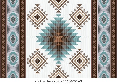 Ethnic seamless patterns. Aztec geometric backgrounds. Stylish navajo design for fabric textile carpet wallpaper.