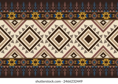 Ethnic seamless patterns. Aztec geometric backgrounds. Stylish navajo design for fabric textile carpet wallpaper.