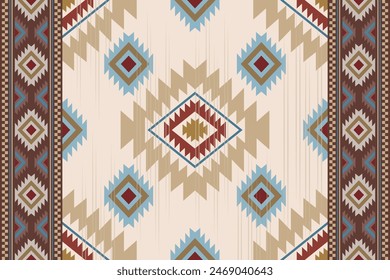 Ethnic seamless patterns. Aztec geometric backgrounds. Stylish navajo design for fabric textile carpet wallpaper.