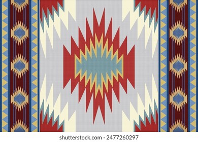 Ethnic seamless patterns. Aztec geometric backgrounds. Stylish navajo design for fabric textile carpet wallpaper.