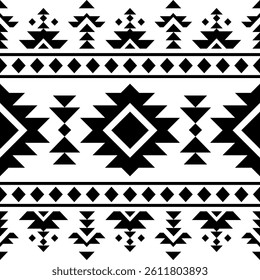 Ethnic seamless patterns. Aztec geometric backgrounds. Stylish navajo design for fabric textile carpet wallpaper.
